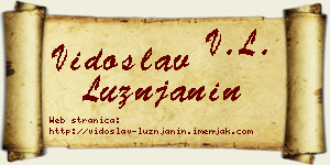 Vidoslav Lužnjanin vizit kartica